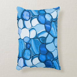 Almofada Decorativa Pedras redondas em tons semelhantes ao azul real