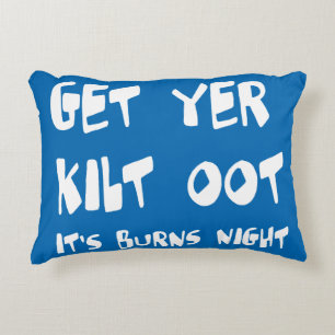 Almofada Decorativa Pegue Seu Kilt Fora É Burns Night Escocês Gíria