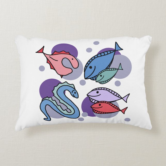Almofada Decorativa Peixes (Frente)