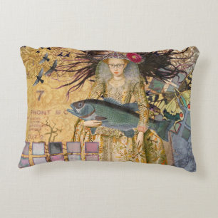 Almofada Decorativa Peixes Vintage Clássica Gótica