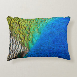 Almofada Decorativa Penas de Peacock IV Abstrato