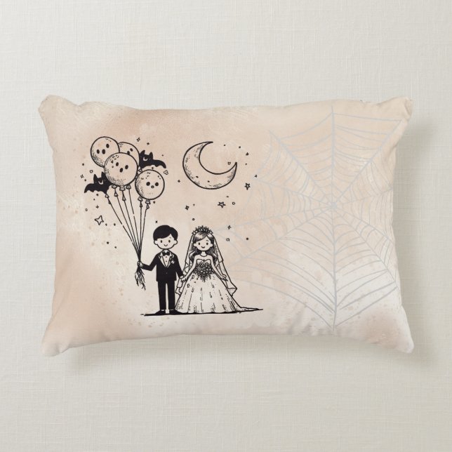 Almofada Decorativa Pequeno Casal Spooky (Frente)
