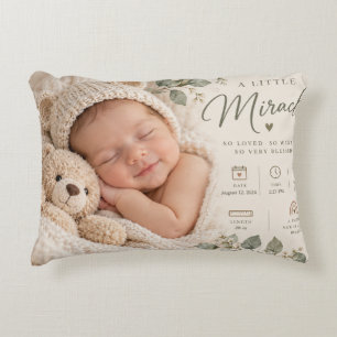 Almofada Decorativa Pequeno Milagre do Bebê Lembrança do Nascimento