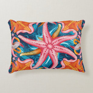 Almofada Decorativa Pequeno peixe-estrela rosa-claro
