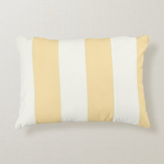 Almofada Decorativa Pequeno Retângulo Amarelo e Travesseiro de Faixa d