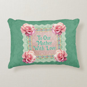 Almofada Decorativa Peras Rosa Vintage - Damasco Desvanecido Personali
