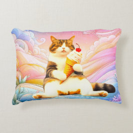 Almofada Decorativa Perfeitamente Adormecida – Gato Segurando Casquinh