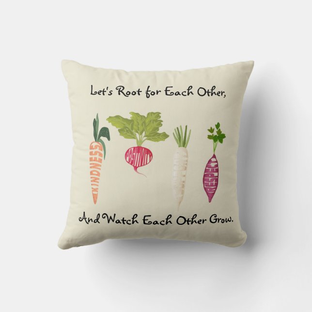 Almofada Decorativa Personalizada Vegana com Tema  (Verso)