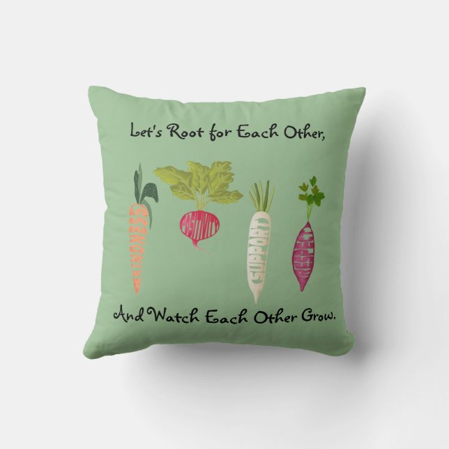 Almofada Decorativa Personalizada Vegana com Tema  (Verso)
