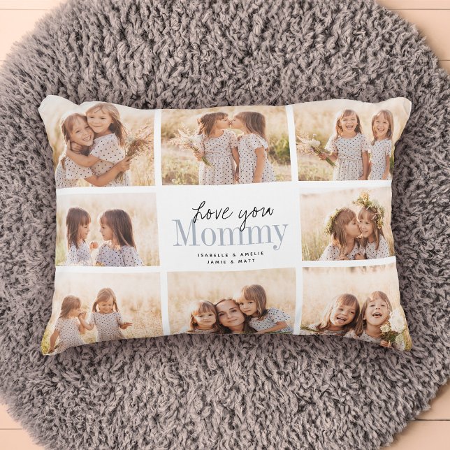 Almofada Decorativa Personalizado Ame Você Colagem de Fotos de Dia de  (Share the love with this cute collage of kids pictures for Mother's Day!)