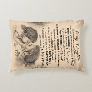 Almofada Decorativa Personalizado Para Minha Filha, Amor Da Mãe Blanke