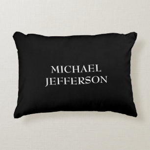 Almofada Decorativa Personalizado Personalizado Preto Branco Simples E