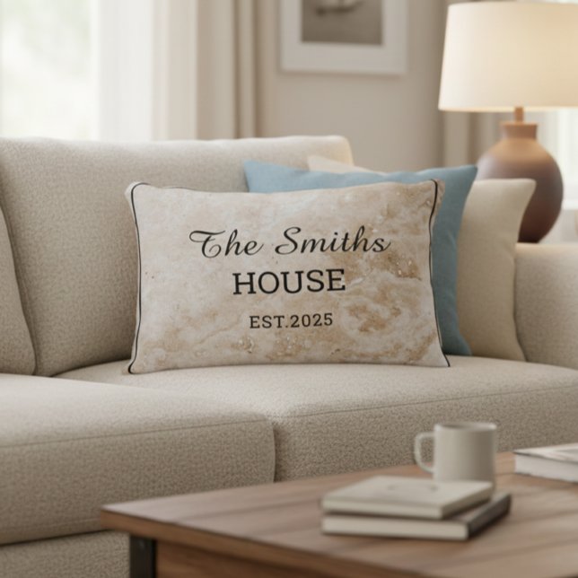 Almofada Decorativa Personalized family name pillow (Criador carregado)