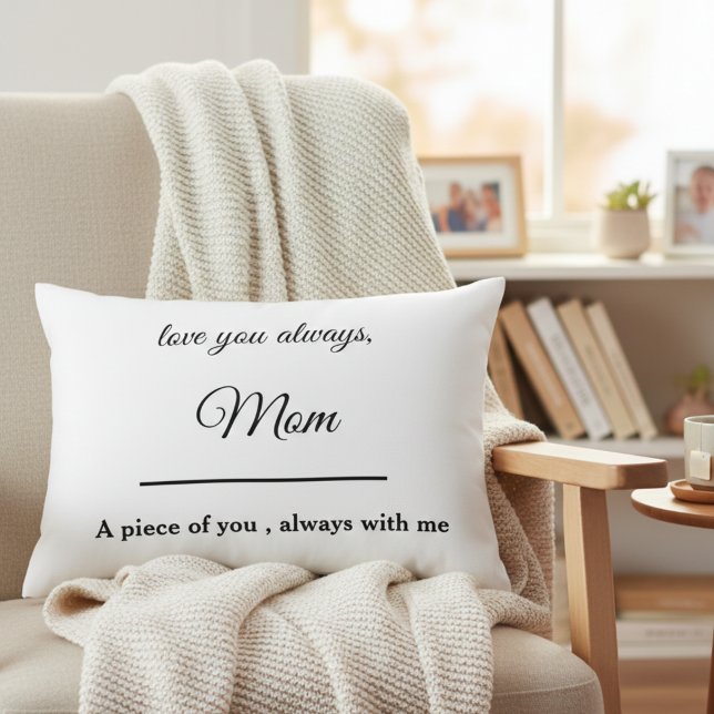 Almofada Decorativa “Personalized Loving Memory Pillow for Mom” (Criador carregado)