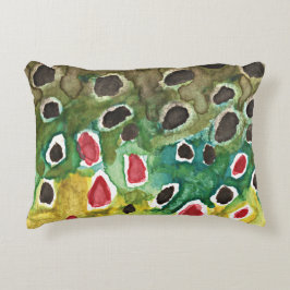 Almofada Decorativa Pesca de Mosca Marrom