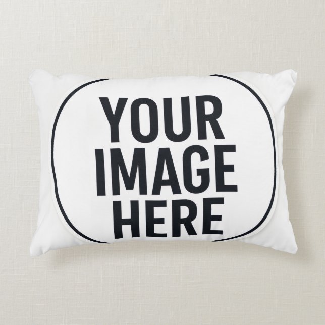 Almofada Decorativa Photo Upload Pillow | Modern Home Decor Cushion (Frente)