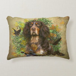 Almofada Decorativa Picardy Spaniel, época de caça