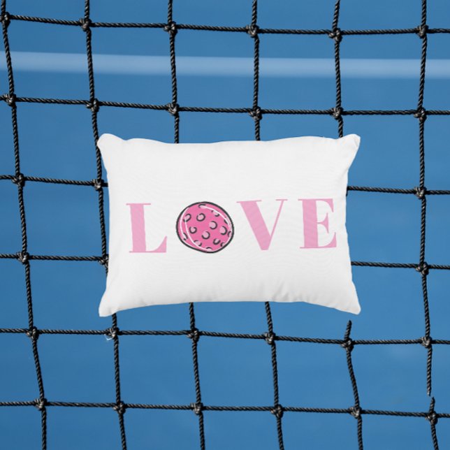 Almofada Decorativa Pickleball Rosa Pickleball Pink Love (Criador carregado)