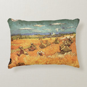 Almofada Decorativa Pilha de Trigo com Ceifador por Vincent van Gogh