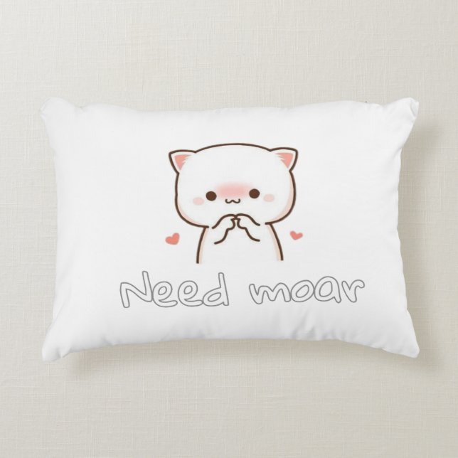 Almofada Decorativa Pillow of Realistic Cat – Need Moar Calm (Frente)