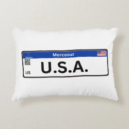 Almofada Decorativa Pillow USA Mercosur