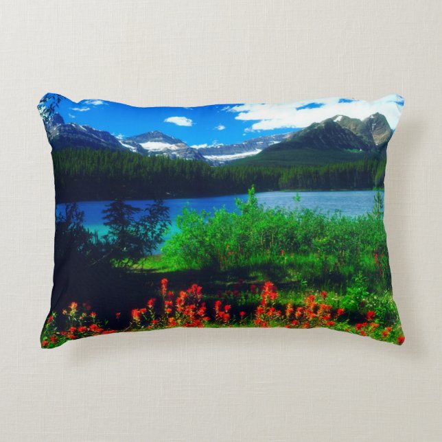Almofada Decorativa Pincel Indiano Flores Silvestres (Frente)