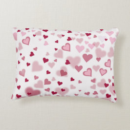 Almofada Decorativa  Pink Lovely Hearts Pattern 