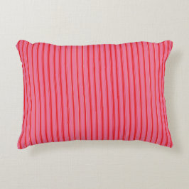 Almofada Decorativa Pink Red Stripes, Modern, Elegant 