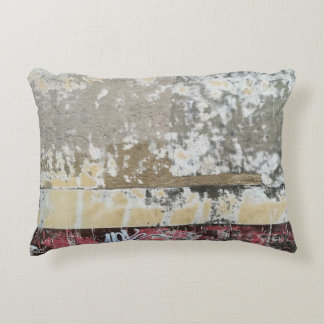 Almofada Decorativa Pintura de abstrato branco e castanho
