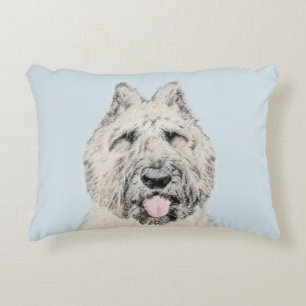 Almofada Decorativa Pintura de Bouvier des Flandres - Arte Original de