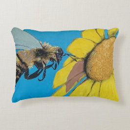 Almofada Decorativa Pintura de dança de jardim em um