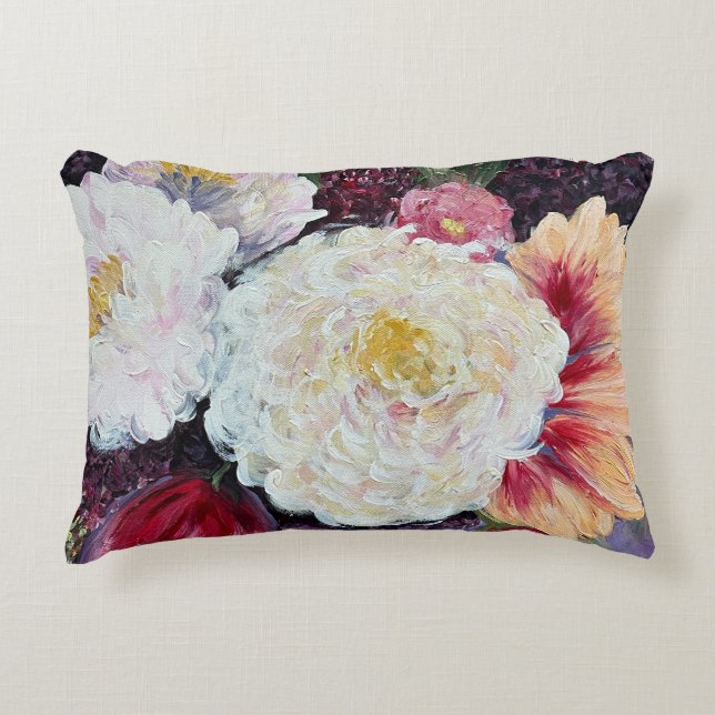 Almofada Decorativa pintura de flores Sweet Delight (Frente)