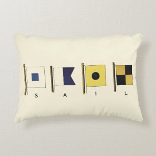 Almofada Decorativa Pintura de quatro sinalizadores com vela escrita a