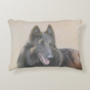 Almofada Decorativa Pintura em Tervuren Belga - Arte Cachorra Original