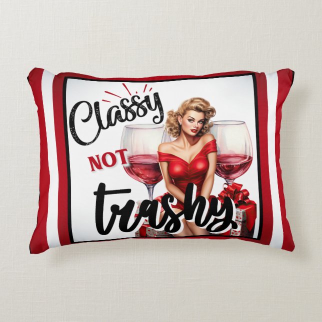 Almofada Decorativa Pinup Sofisticada não Ordinária (Frente)