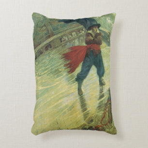 Almofada Decorativa Pirata Antigo, O Holandês Voador por Howard Pyle