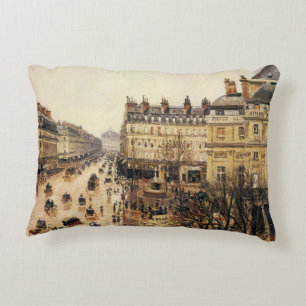 Almofada Decorativa Place du Théâtre Français, Paris Chuva de Pissarro
