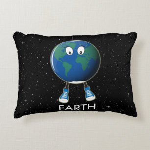 Almofada Decorativa Planeta Terra e Estrelas