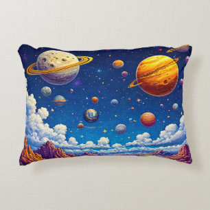 Almofada Decorativa Planetas da galáxia da Lua
