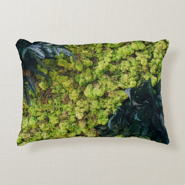 Almofada Decorativa Plantas de folhas verdes (Frente)