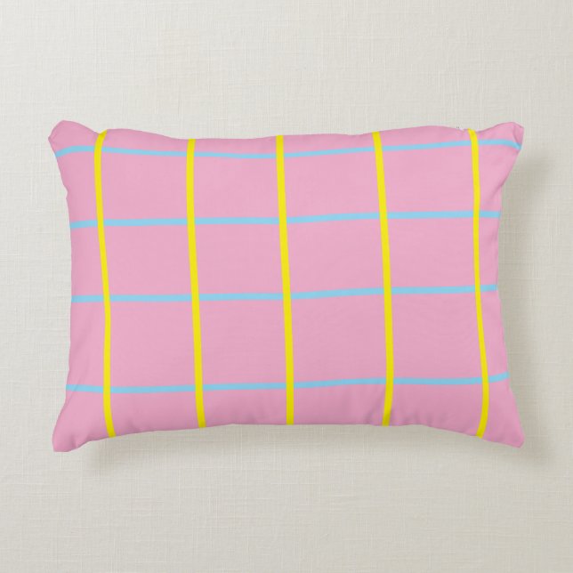 Almofada Decorativa Pó Rosa Azul Prata fronhas (Frente)