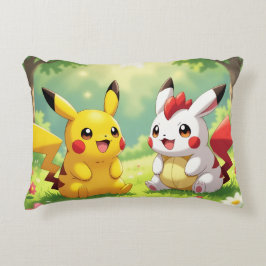 Almofada Decorativa Pokémon und seine Treue Freunde