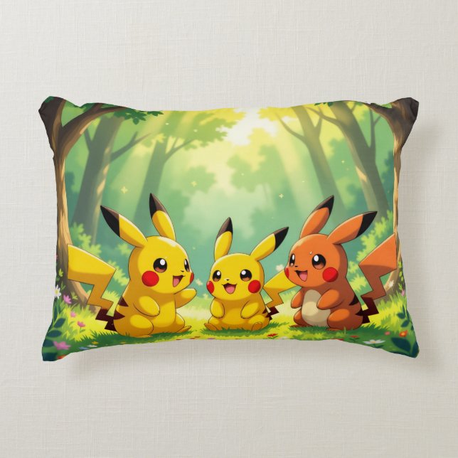 Almofada Decorativa Pokémon und seine Treue Freunde (Frente)