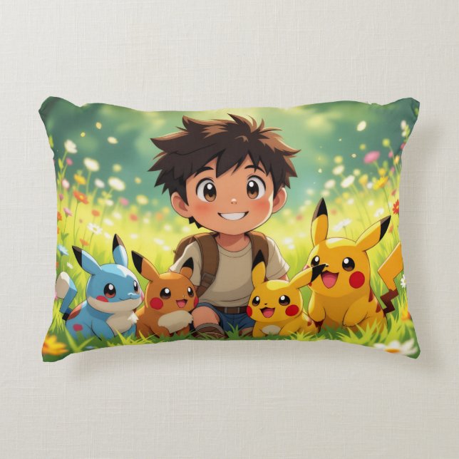 Almofada Decorativa Pokémon und seine Treue Freunde (Frente)