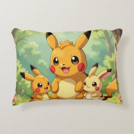 Almofada Decorativa Pokémon und seine Treue Freunde