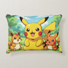 Almofada Decorativa Pokémon und seine Treue Freunde