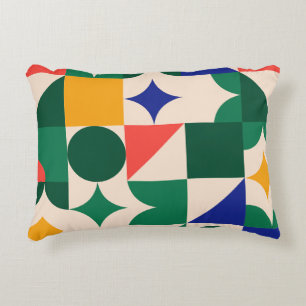 Almofada Decorativa Poliéster Geométrico Gráficos Brutos