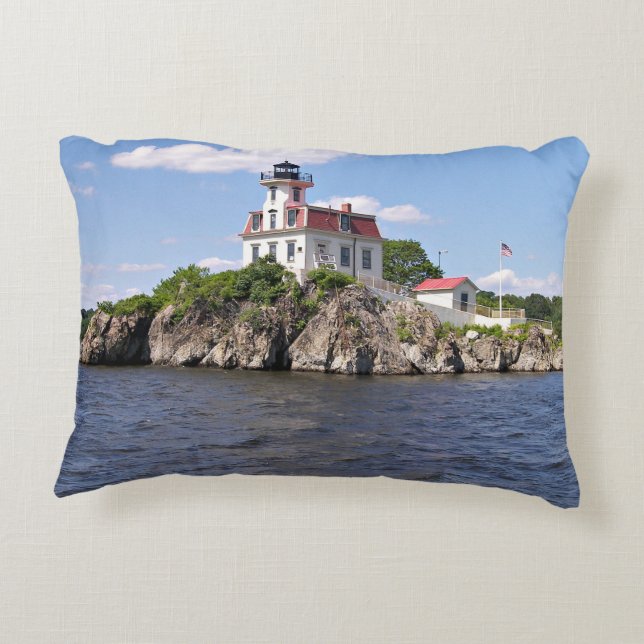 Almofada Decorativa Pomham Rocks Lighthouse, Rhode Island (Verso)