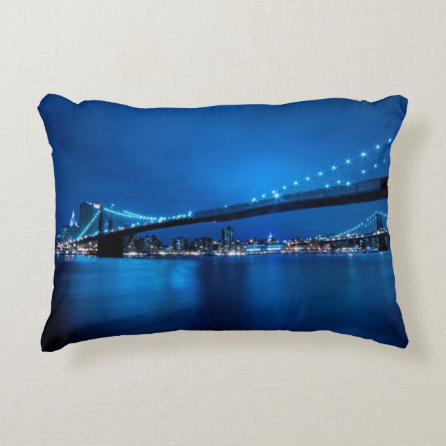 Almofada Decorativa Ponte de Brooklyn, New York (Frente)