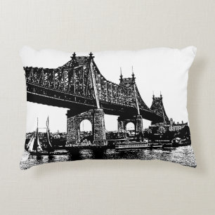 Almofada Decorativa Ponte de Queensboro - Oceano Náutico Capa de praia